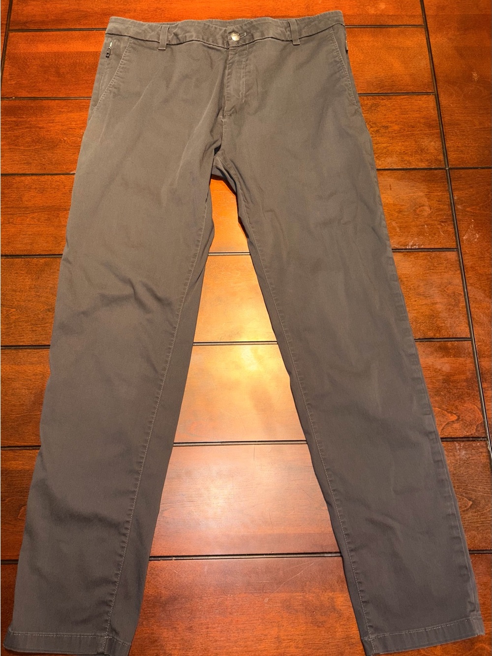 Birddogs Men’s Charcoal Grey Khaki Pants with Built-in Liner 34x32
